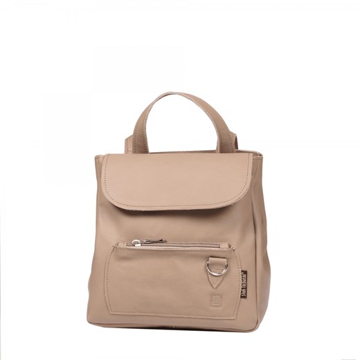beżowy plecak skórzany Zoya ze sklepu Słoń Torbalski w kategorii Plecaki - zdjęcie 188099709