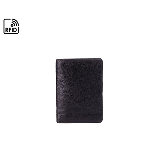 Czarny portfel skórzany ARMIN ze sklepu Słoń Torbalski w kategorii Portfele męskie - zdjęcie 188099715