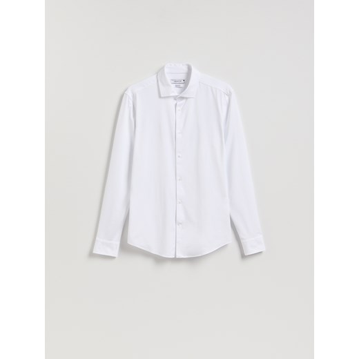 Reserved - Koszula slim fit - biały ze sklepu Reserved w kategorii Koszule męskie - zdjęcie 188100205