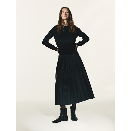 Reserved - Skórzane botki - czarny ze sklepu Reserved w kategorii Botki - zdjęcie 188105147