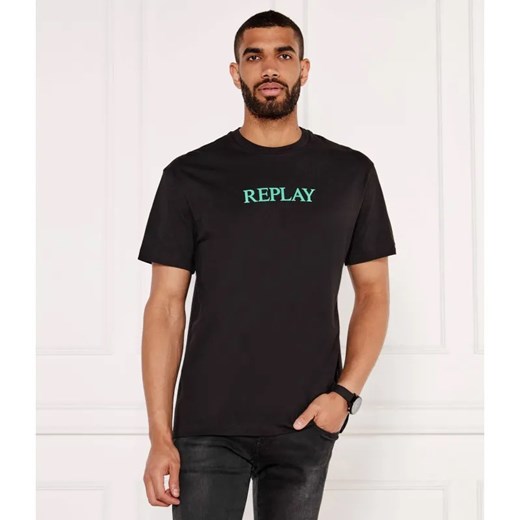 Replay T-shirt | Regular Fit ze sklepu Gomez Fashion Store w kategorii T-shirty męskie - zdjęcie 188109455