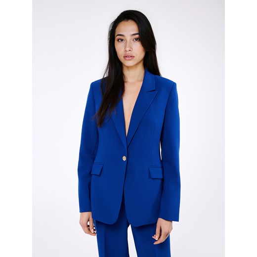 Mohito - Kobaltowa marynarka - indygo ze sklepu Mohito w kategorii Marynarki damskie - zdjęcie 188110516