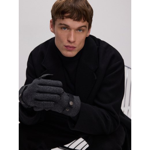 Reserved - Rękawiczki z wełną - czarny ze sklepu Reserved w kategorii Rękawiczki męskie - zdjęcie 188112936