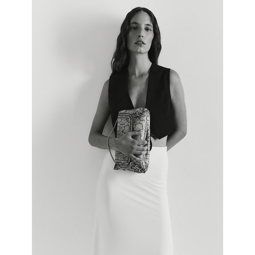 Reserved - Torebka crossbody ze zwierzęcym motywem - wielobarwny Reserved ONE SIZE okazja Reserved