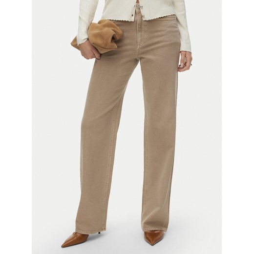 Vero Moda Jeansy Tessa 10288257 Beżowy Wide Leg ze sklepu MODIVO w kategorii Jeansy damskie - zdjęcie 188115275
