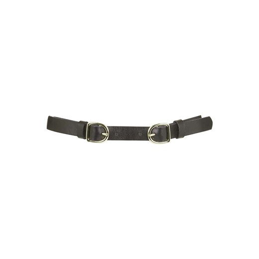Double Buckle Leather Belt topshop  