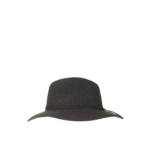 Suede Band Fedora Hat topshop szary 