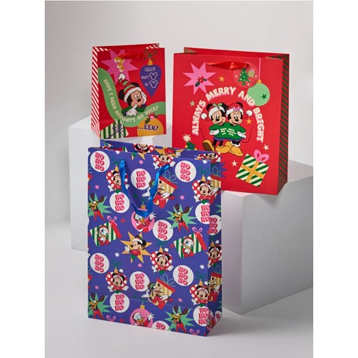Sinsay - Świąteczne torby prezentowe Mickey Mouse 3 pack - wielobarwny ze sklepu Sinsay w kategorii Dekoracje bożonarodzeniowe - zdjęcie 188132785