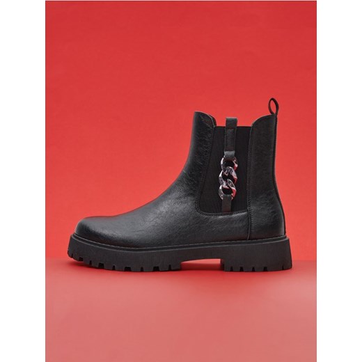 Sinsay - Botki - czarny ze sklepu Sinsay w kategorii Botki - zdjęcie 188135187