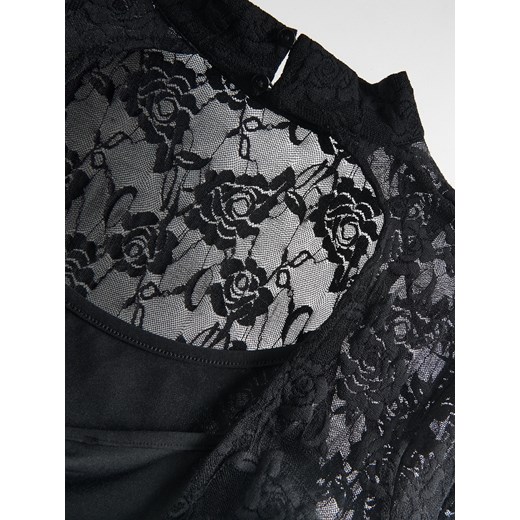 Reserved - Koronkowa sukienka maxi - czarny Reserved L Reserved