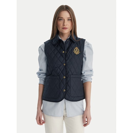 LAUREN RALPH LAUREN Bezrękawnik 297P10887001 Granatowy Regular Fit ze sklepu MODIVO w kategorii Kamizelki damskie - zdjęcie 188222688