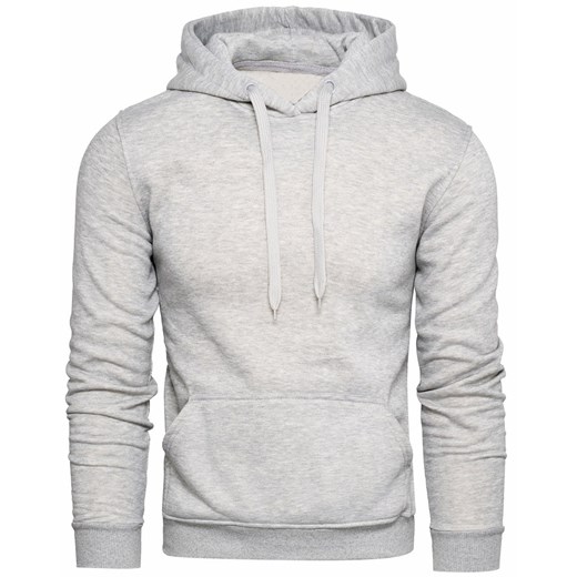 Bluza męska z kapturem szara Recea ze sklepu Recea.pl w kategorii Bluzy męskie - zdjęcie 188226739