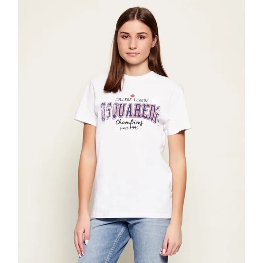 Dsquared2 T-shirt | Relaxed fit ze sklepu Gomez Fashion Store w kategorii Bluzki dziewczęce - zdjęcie 188228467