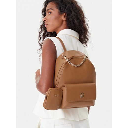 Plecak Liu Jo M Backpack AF5324 E0077 Brązowy ze sklepu eobuwie.pl w kategorii Plecaki - zdjęcie 188250055