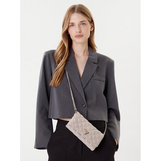 Guess Torebka Giully II Mini HWQG96 73750 Beżowy ze sklepu MODIVO w kategorii Kopertówki - zdjęcie 188256375