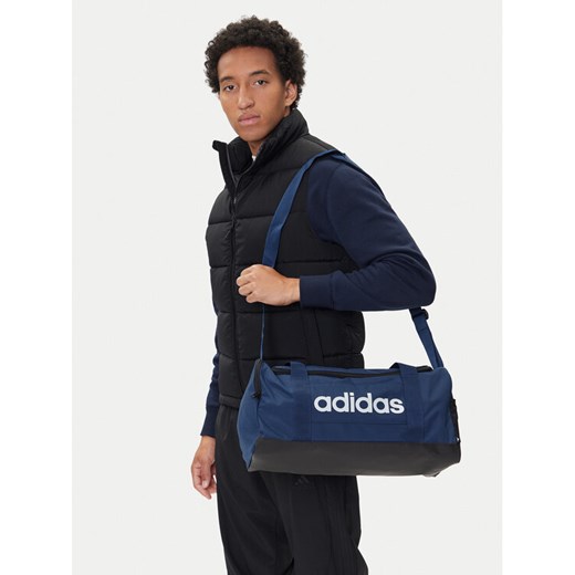 adidas Torba Linear Duffel Bag Small IN6111 Granatowy ze sklepu MODIVO w kategorii Torby sportowe - zdjęcie 188257588