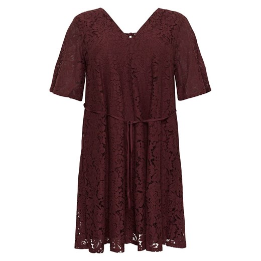 KAFFE curve Sukienka "Nima" w kolorze bordowym 46 okazja Limango Polska