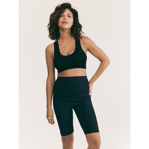 Reserved - Prążkowane kolarki - granatowy ze sklepu Reserved w kategorii Szorty - zdjęcie 188284267