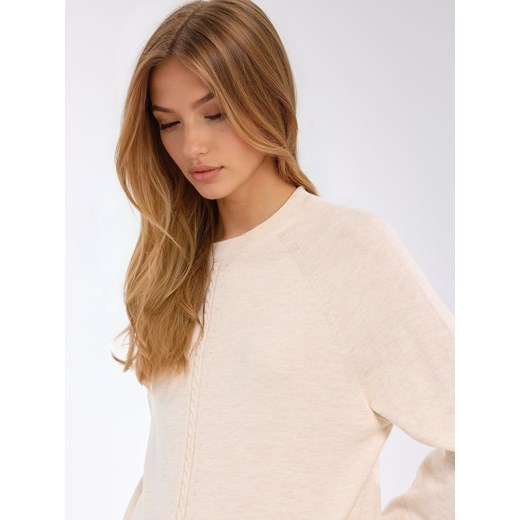 Mohito - Sweter basic - beżowy Mohito L Mohito
