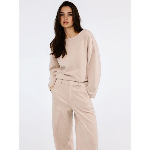 Mohito - Bluzka z dekoltem w łódkę - beżowy ze sklepu Mohito w kategorii Bluzki damskie - zdjęcie 188291167