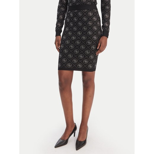 Guess Spódnica midi W6RD0O Z3JD2 Czarny Regular Fit ze sklepu MODIVO w kategorii Spódnice - zdjęcie 188301918