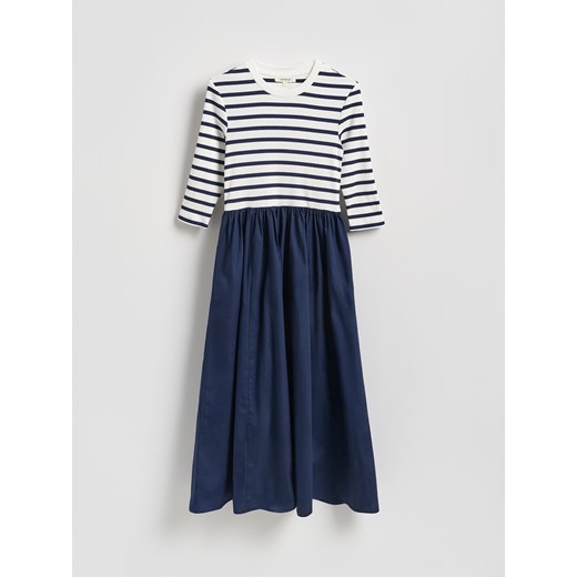 Reserved - Bawełniana sukienka midi - wielobarwny ze sklepu Reserved w kategorii Sukienki - zdjęcie 188313386