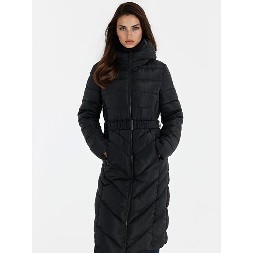 Mohito - Pikowany płaszcz - czarny ze sklepu Mohito w kategorii Płaszcze damskie - zdjęcie 188328418