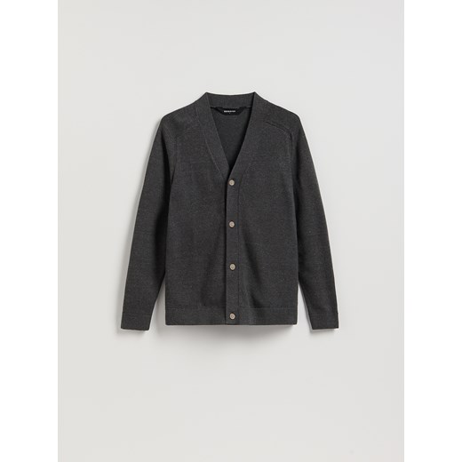 Reserved - Rozpinany kardigan - szary Reserved S Reserved
