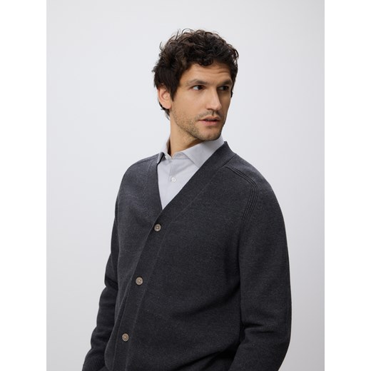 Reserved - Rozpinany kardigan - szary Reserved S Reserved