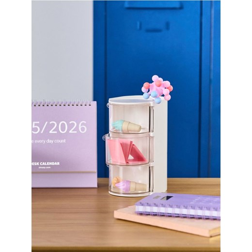 Sinsay - Organizer biurkowy z szufladkami - biały ze sklepu Sinsay w kategorii Zabawki - zdjęcie 188332305