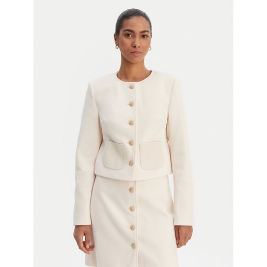 Morgan Marynarka 261-VIKTORY Beżowy Slim Fit ze sklepu MODIVO w kategorii Marynarki damskie - zdjęcie 188337307