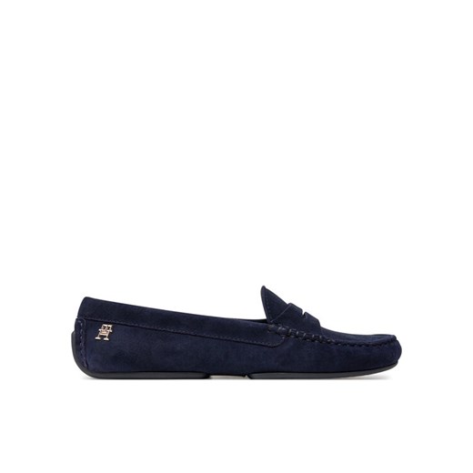 Tommy Hilfiger Mokasyny Th Suede Driver Loafer FW0FW08563 Granatowy ze sklepu MODIVO w kategorii Mokasyny damskie - zdjęcie 188346579