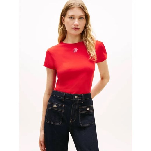 Tommy Hilfiger T-shirt | Slim Fit ze sklepu Gomez Fashion Store w kategorii Bluzki damskie - zdjęcie 188347569