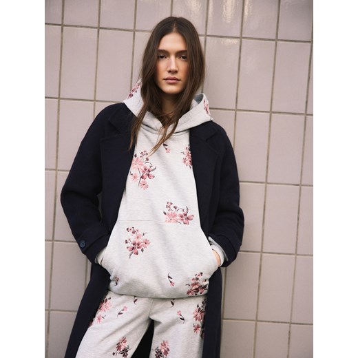 Reserved - Bluza z haftowanym wzorem - jasnoszary ze sklepu Reserved w kategorii Bluzy damskie - zdjęcie 188349896