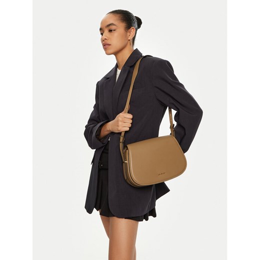 Torebka MICHAEL Michael Kors Lydia 30R5GL0M2L Brązowy ze sklepu eobuwie.pl w kategorii Listonoszki - zdjęcie 188352498