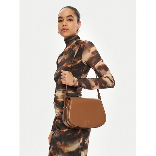 Torebka MICHAEL Michael Kors Lydia 30R5GL0M2L Brązowy ze sklepu eobuwie.pl w kategorii Listonoszki - zdjęcie 188352627