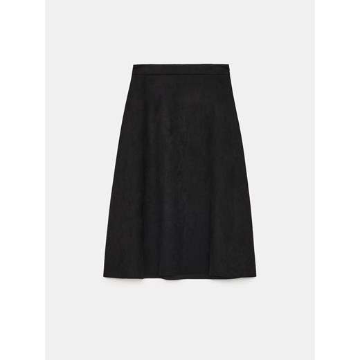 Mohito - Czarna spódnica midi - czarny ze sklepu Mohito w kategorii Spódnice - zdjęcie 188373178