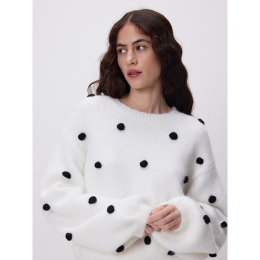 Reserved - Sweter w kropki - wielobarwny Reserved S Reserved