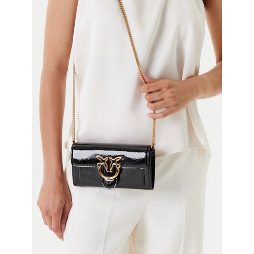 Torba PINKO Love One Wallet C AI 23-24 PCPL 100062 A10I Czarny ze sklepu eobuwie.pl w kategorii Kopertówki - zdjęcie 188376127