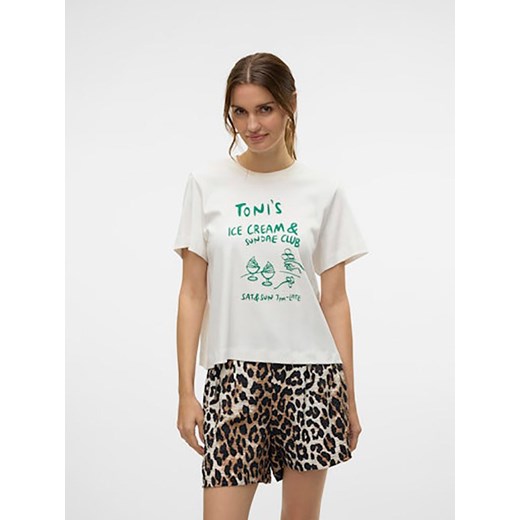 Vero Moda Koszulka w kolorze białym Vero Moda L wyprzedaż Limango Polska