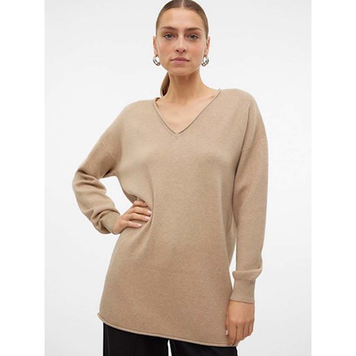 Vero Moda Sweter "Gold" w kolorze beżowym Vero Moda XS promocja Limango Polska