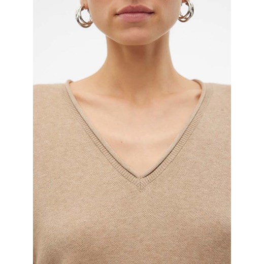 Vero Moda Sweter "Gold" w kolorze beżowym Vero Moda L wyprzedaż Limango Polska