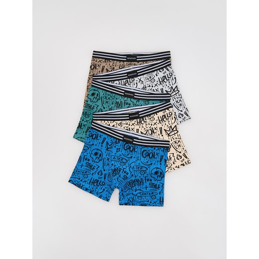 Reserved - Bawełniane bokserki 5 pack - niebieski ze sklepu Reserved w kategorii Majtki dziecięce - zdjęcie 188388007