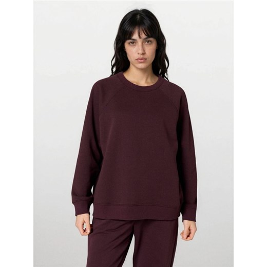 Sinsay - Bluza crewneck basic - czerwony ze sklepu Sinsay w kategorii Bluzy damskie - zdjęcie 188389357