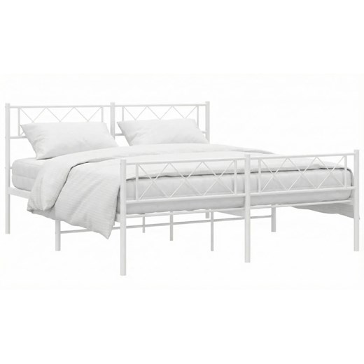 Białe industrialne metalowe łóżko 120x200 cm R5-R50 ze sklepu Edinos.pl w kategorii Łóżka i materace - zdjęcie 188406209