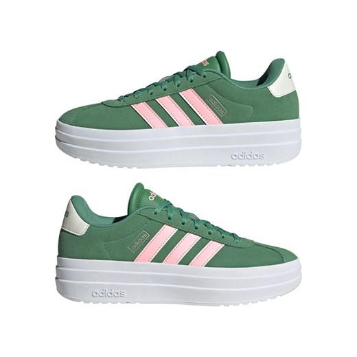adidas Skórzane sneakersy "Court Bold" w kolorze zielono-jasnoróżowym 38 2/3 wyprzedaż Limango Polska
