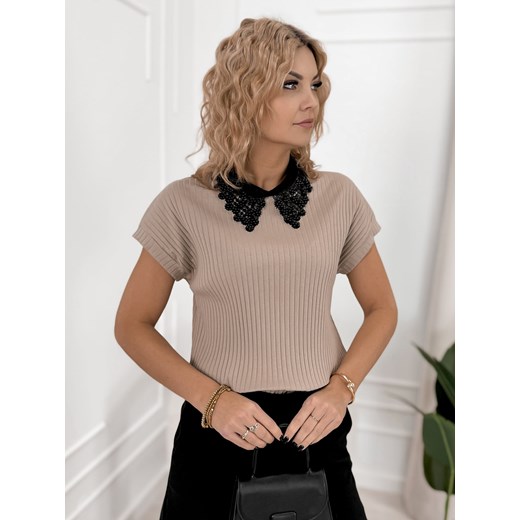 bluzka cusco beżowa one size ze sklepu UBRA w kategorii Bluzki damskie - zdjęcie 188411399