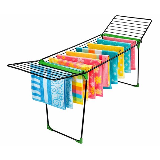 Stalowa składana suszarka na pranie L3-E29 ze sklepu Edinos.pl w kategorii Akcesoria łazienkowe - zdjęcie 188411419