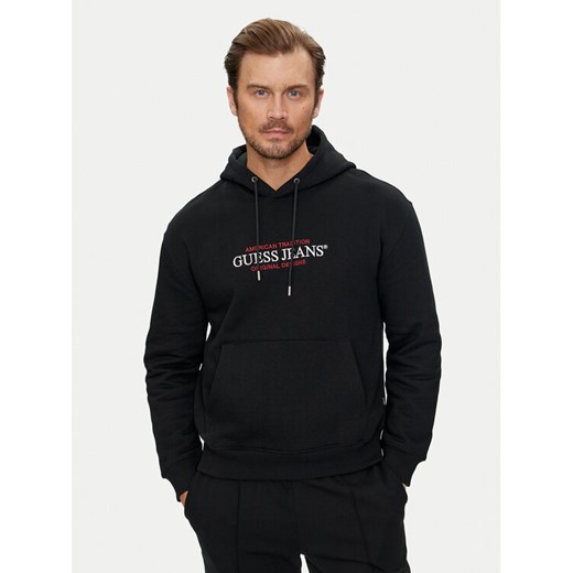 Guess Jeans Bluza M4YQ23 K9V31 Czarny Classic Fit M MODIVO