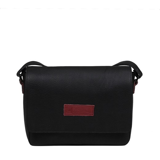 czarna torebka damska skórzana  listonoszka  na ramię Kylie ze sklepu Słoń Torbalski w kategorii Listonoszki - zdjęcie 188412946